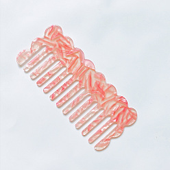 skin pink Милая портативная антистатическая расческа для волос с волной - милая девушка