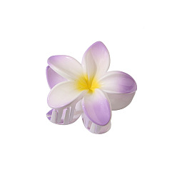 Eggplant flower - purple Заколка для волос в виде яйцеобразного цветка для женщин в отпускном стиле, полуприческа с заколкой в виде акулы и повязкой на голову