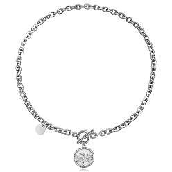 Платина Сплав кристалл горный хрусталь и смола белая ракушка дерево жизни подвеска кабель цепь ожерелья для женщин, платина, 16.14~19.69 дюйм (41~50 см)