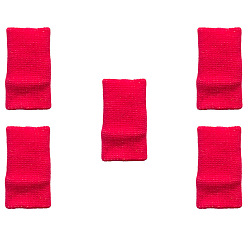 Crimson Nylon Finger Protecters, for Diamond Painting Accessories, Crimson, 45x25mm,  5pcs