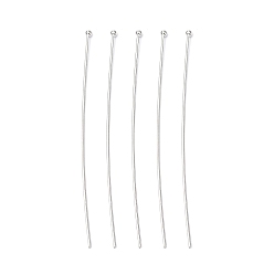 Серебро Контакты латунь шаровой головкой, серебряный цвет гальваническим, размер: толщина около 0.7 мм (калибр 21), 60 мм длиной, Руководитель: 1.8 mm