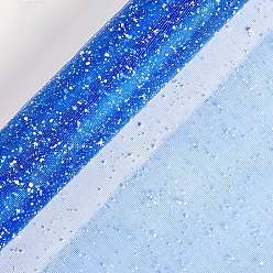 Blue Organza Tulle Netting Ribbons, Fabric Tulle for Wedding Party Decoration, Tutu Skirts Sewing Crafting, Blue, 2 inch(50mm), about 3.83~4.37 Yards(3.5~4m)/roll