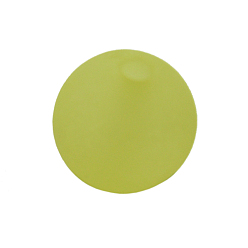 Желтый Круглых прозрачных бусин акриловые, матовые, желтые, 8 мм, отверстие : 1.5 мм, Около 1800 шт / 500 г