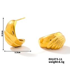 Teardrop Модные 304 серьги-гвоздики из нержавеющей стали, золотые, слеза, 22x13 мм