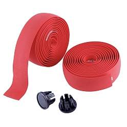 Red EVA Non-slip Band, Plastic Plug, Bicycle Accessories, Red, 29x3mm 2m/roll, 2rolls/set