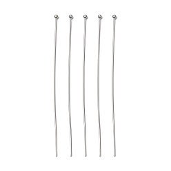 Платина Контакты латунь шаровой головкой, платина, 70x0.6 мм, 22 датчик, Руководитель: 1.5 mm, Около 111 шт / 20 г