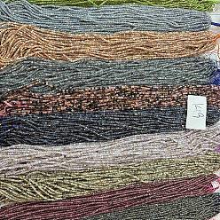 Смешанные камни Природные смешанные камень бисер пряди, кубические, 2.5x2.5x2.5 мм, отверстие : 0.5 мм, около 152 шт / нитка, 14.96'' (38 см)