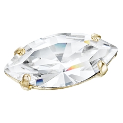 00030 Crystal Пришивные чашки preciosa® maxima crystal, многожильных ссылки, чешский хрусталь, с настройками латуни, 719 39 026 наветт, золотые, 00030 кристалл, 5x2.5 мм