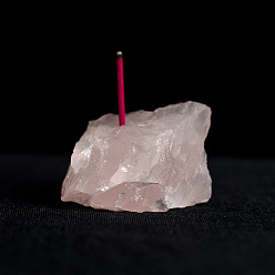 pink crystal Natural crystal original stone incense powder purple white crystal crystal block incense burner for Buddha incense base crystal gravel