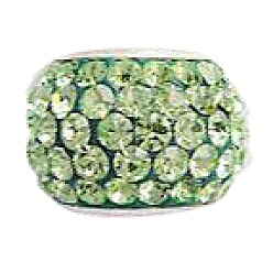 213_Нарцисс Австрийский хрусталь, европейские бусины, бусины с большим отверстием, с 925 одинарным сердечником из стерлингового серебра, рондель, 213 _jonquil, 11x7.5 мм, отверстие : 4.5 мм