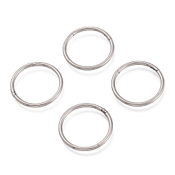 Stainless Steel Color 304 Stainless Steel Sleeper Earrings, Hoop Earrings, Hypoallergenic Earrings, Ring, Stainless Steel Color, 17 Gauge, 16.5x1.2mm