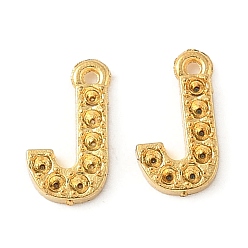 Letter J 304 Настройки горный хрусталь из нержавеющей стали кулон, золотые, буква J, пригодный для стразов 1 мм, 8x4.5x1 мм, отверстие : 0.7 мм