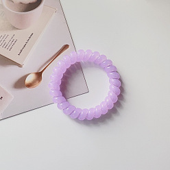 Lavender purple Резинки для волос для женщин, эластичные резинки для волос, держатели для хвостов без складок.