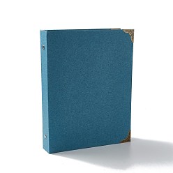 Dodger Blue DIY Hardcover Paper Scrapbook Photo Album, with Black Inner Paper, Rectnagle, Dodger Blue, 26.5x21x4.2cm, 30 sheeets/book