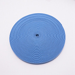 Cornflower Blue Polyester Resistance Elastic Cord, Overlock Ribbon, Cornflower Blue, 15x1mm, 30yard/roll