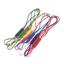 Mixed Color Polyester Nylon Mobile Phone Making Cord Loops, Mixed Color, 165~170x7.5x3mm