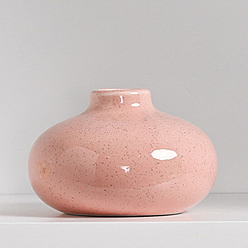 Pink Mini Ceramic Floral Vases, Small Flower Bud Vases for Home Living Room Table, Wedding Centerpiece Decoration, Pink, 75x55mm, Inner Diameter: 20mm