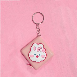 Pink Линейка из пластика и ПВХ, метрическая и имперская мягкая рулетка, для тела, шитье, портной, одежда, розовые, 11.8 см