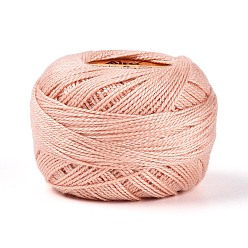 Темный Лосось Плетеный полиэфирный корд, для изготовления ювелирных изделий, круглые, темный лосось, 0.5~1 мм, около 63~64 м / рулон, 10 рулонов / набор