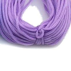 Medium Purple Polyester Hollow Yarn for Crocheting, Ice Linen Silk Hand Knitting Light Body Yarn, Summer Sun Hat Yarn for DIY Cool Hat Shoes Bag Cushion, Medium Purple, 1mm, about 54.68 Yards(50m)/Skein