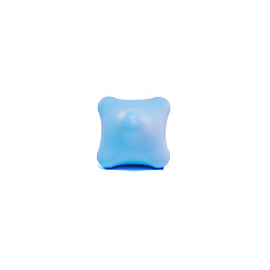 Небесно-голубой Силиконовый портативный триггерный массажный шарик, массажер для мышц тела массажный инструмент для шеи стопы, голубой, 60x45 мм