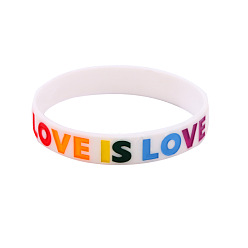 sz1021 Stylish LOVEISLOVE Silicone Bracelet - Personalized Alphabet Design for Fashionable Accessories