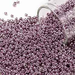 (553) Galvanized Pink TOHO Round Seed Beads, Japanese Seed Beads, (553) Galvanized Pink, 11/0, 2.2mm, Hole: 0.8mm, about 5555pcs/50g