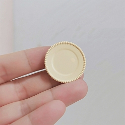 (404) Непрозрачное AB Кислое яблоко Напыление печатных пластин сплава миниатюрные украшения, для садовых кукольных домиков, притворяясь опорными украшениями, цветочный белый, 28x3 мм