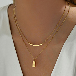 Золотой 201 подвеска из нержавеющей стали с двухслойной гравировкой в виде французской улыбки, винтажный шикарный подарок для леди, золотые, 16.14 дюйм (41 см)