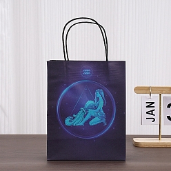 Aquarius Luminous Constellation Paper Bags, Aquarius, 11.1x6.4x14.3cm