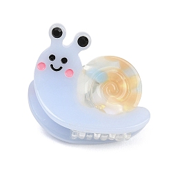 Snail Заколки для волос с когтями из смолы, аксессуары для волос для женщин и девушек, улитка, 31.5x23.5x26 мм