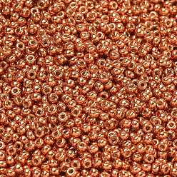 (RR4207) Duracoat Galvanized Pink Blush Миюки круглые бусины рокайль, японский бисер, 11/0, (rr4207) Duracoat оцинкованный розовый румянец, 11/0, 2x1.3 мм, отверстие : 0.8 мм, Около 50000 шт / фунт