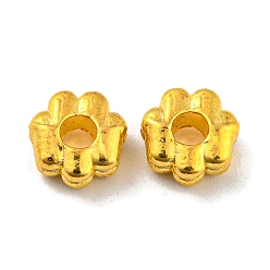 Golden Alloy Beads, Lead Free & Cadmium Free, Flower, Golden, 7.5x8x4mm, Hole: 2.7mm, about 1428pcs/1000g