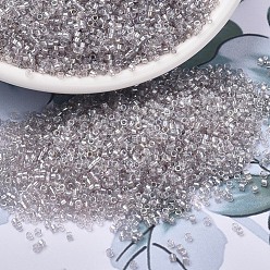 (DB1771) Сверкающий Светлый Коричнево-розовый AB с Подкладкой из Олова Бусины miyuki delica, цилиндр, японский бисер, 11/0, (db 1771) легкая чайная роза с игристой подкладкой, 1.3x1.6 мм, отверстие : 0.8 мм, Около 2000 шт / 10 г