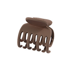 Saddle Brown Plastic Claw Hair Clips, Hair Accessories for Women Girl, Saddle Brown, 40x40mm