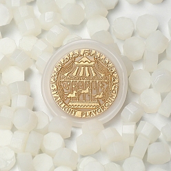 Old Lace Sealing Wax Particles, for Retro Seal Stamp, Octagon, Old Lace, Package Bag Size: 114x67mm, about 100pcs/bag