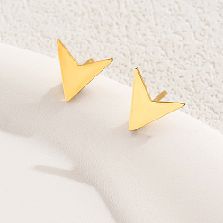 Настоящее золото 18K Модные повседневные универсальные милые женские 201 серьги-гвоздики из нержавеющей стали, реальный 18 k позолоченный, 8 мм