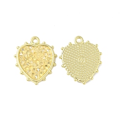 Jonquil Rhinestone Pendants, with Light Gold Plated Brass Findings, Heart, Cadmium Free & Lead Free, Jonquil, 20x17.5x2.5mm, Hole: 1.6mm