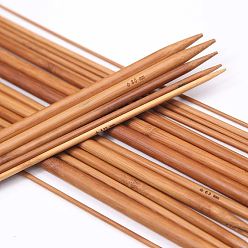 A pair of 25cm short needles 5.0mm (4 pieces) Carbonized bamboo needle wool straight needle stick needle sweater needle set knitting scarf hat tool