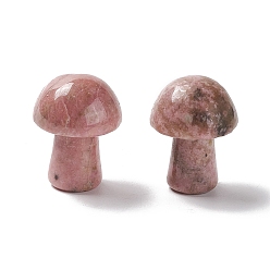 Родохрозит Натуральный родохрозит гуаша камень, инструмент для массажа со скребком гуа ша, для спа расслабляющий медитационный массаж, грибовидный, 20~21x15~15.5 мм