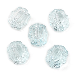 Pale Turquoise Transparent Glass Beads, Candy, Pale Turquoise, 12x10.5x7mm, Hole: 1mm
