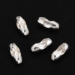 Серебро 304 нержавеющей стали соединения шаровой цепи, серебряные, 7x3 мм, подходит для шариковой цепи 2 мм