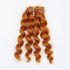 Chocolate High Temperature Fiber Long Wavy Doll Wig Hair, for DIY Girl BJD Makings Accessories, Chocolate, 150~1000mm
