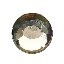 Серый Шить на горный хрусталь, многожильных ссылки, акриловые горный хрусталь, с настройками латуни, аксессуары для одежды, серые, 5x5x4 мм, отверстие : 1~1.5 мм