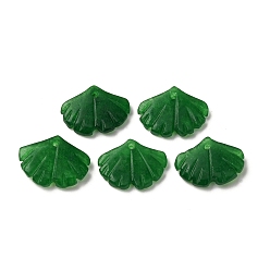 Малайский Нефрит Натуральный Malaysia нефрита подвески, подвески из листьев гинкго, 15x19x3~4 мм