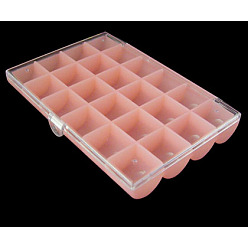 Pink Пластмассовый шарик контейнеры, розовые, 18x12.2x2.5 см