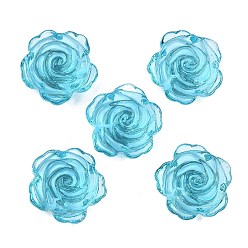 Темно-Голубой Стеклянный магнит на холодильник, магнитный, украшения для холодильника, цветок, глубокое синее небо, 26x12.5 мм