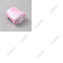 Бледно-Розовый 15 ленты из полиэстера в ярдах, для изготовления ювелирных изделий DIY, подарочная упаковка, розовый жемчуг, 4 дюйм (100 мм)