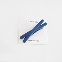 Navy blue Cute Matte Hair Clip Hairpin Side Clip Hair Accessories - Lovely, Sanding, Bangs Clip.