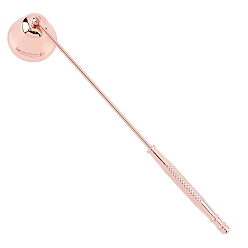 Rose Gold Stainless Steel Candle Snuffer, Rose Gold, 245x38mm, Hood: 38x36mm, Inner Size: 35mm